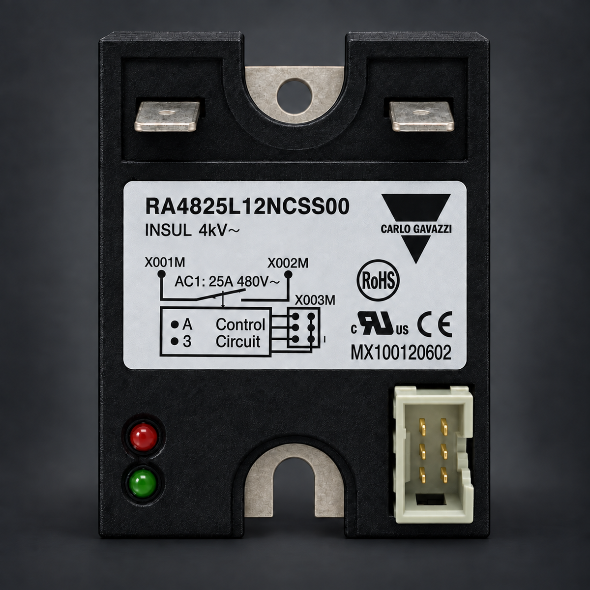 CARLO GAVAZZI Solid State Relay RA4825L12NCSS00
