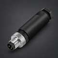 AB M8 Male 3 Pin Connector Screw Terminal