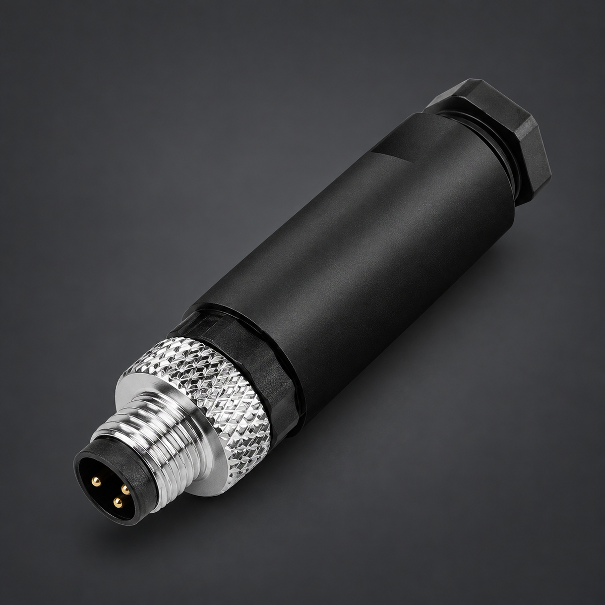 AB M8 Male 3 Pin Connector Screw Terminal