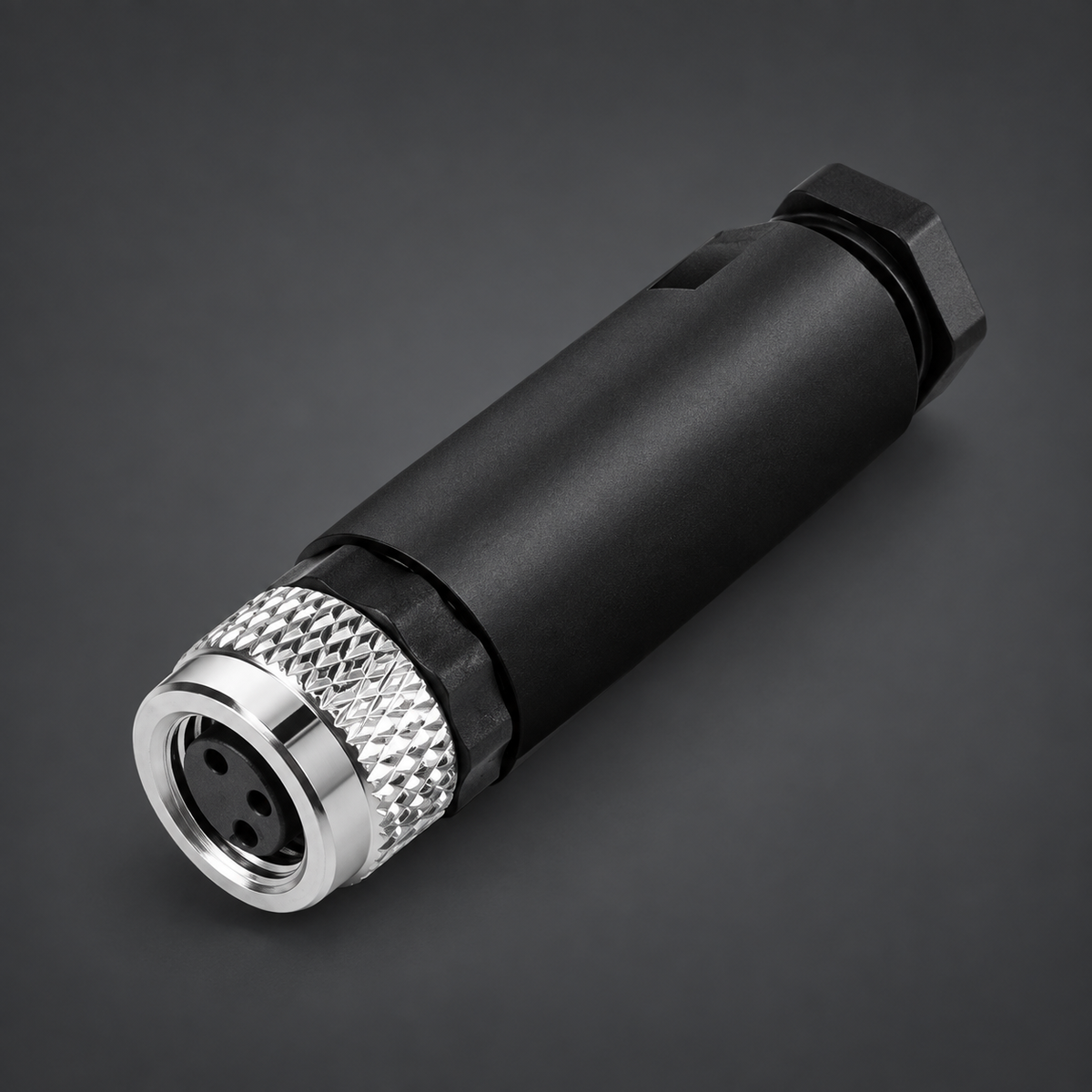 AB M8 Female 3 Pin Connector Screw Terminal