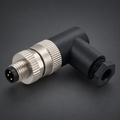 AB M8 Male 3 Pin Connector Angled Screw Terminal