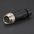 AB M12 Female 4 Pin Connector Screw Terminal
