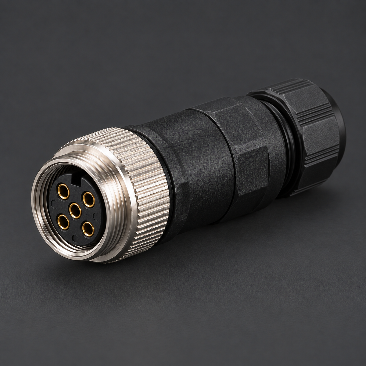 AB M12 Female 5 Pin Connector Screw Terminal