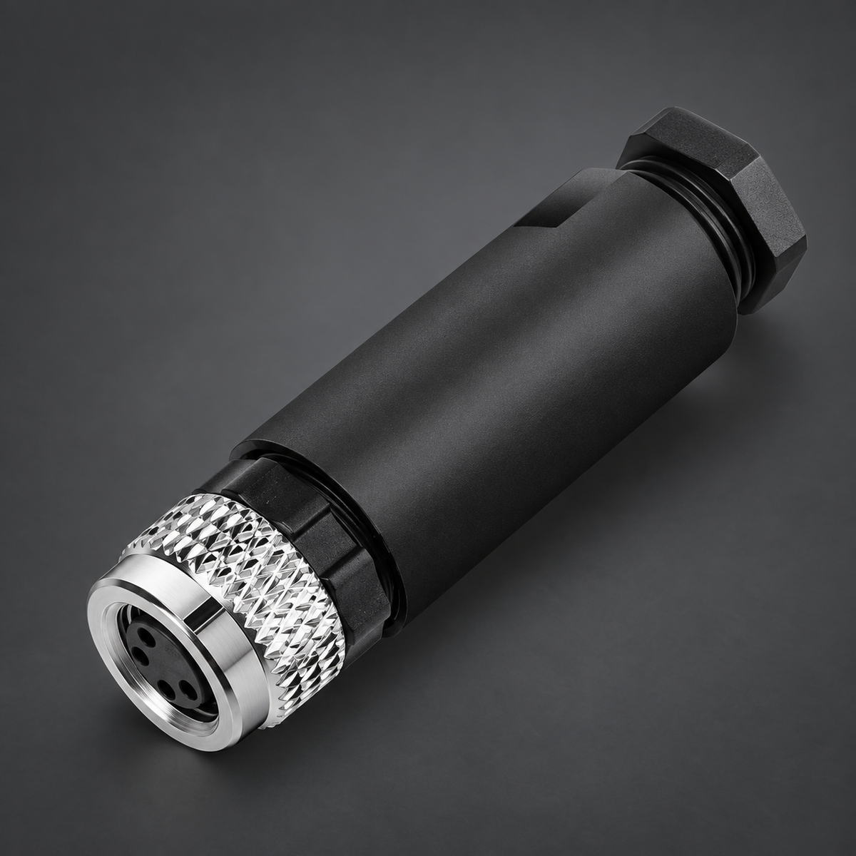 AB M8 Female 4 Pin Connector Screw Terminal